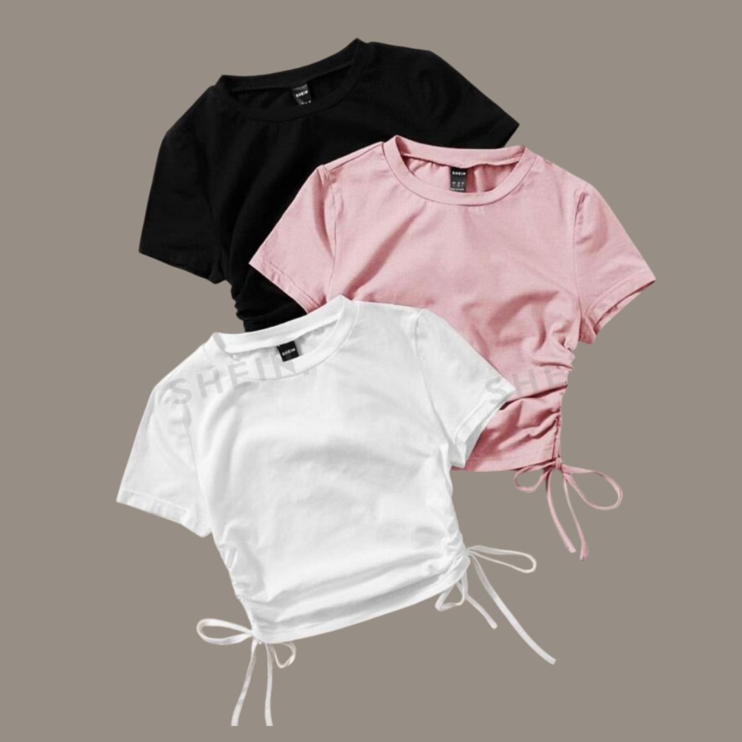 Remera Rosa Shein - M -